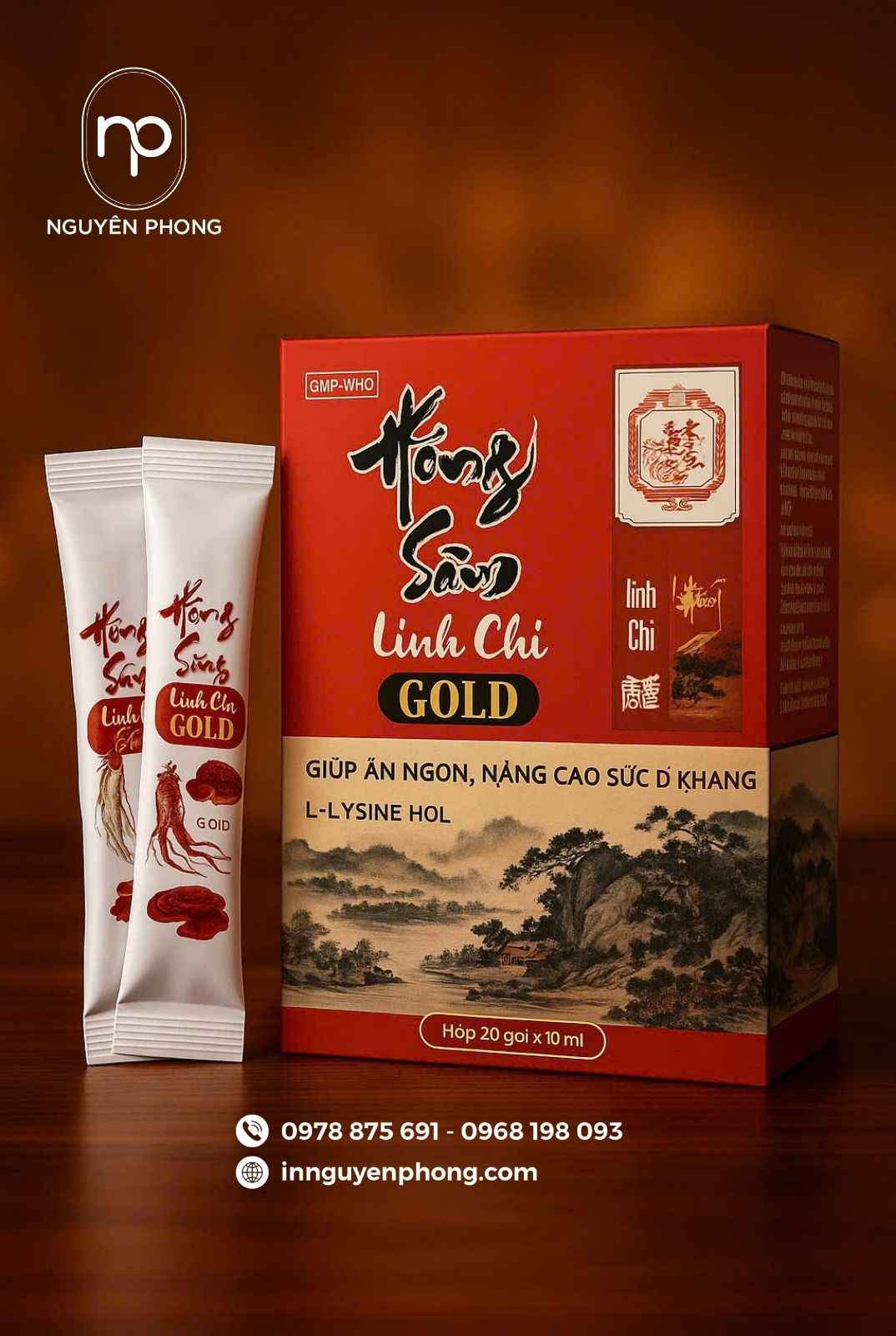Mấu hộp giấy ivory đựng linh chi thiết kế đẹp